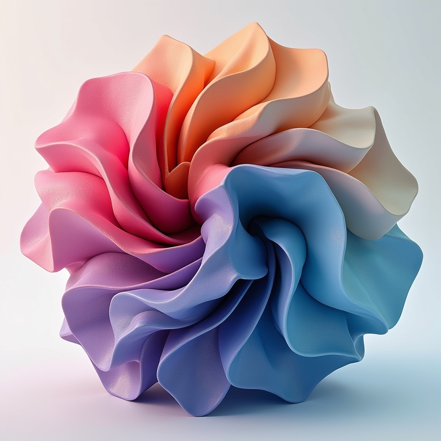 Lähikuva painetusta käyntikortista, jossa näkyy 3D-tekstuuria ja geometrisia kuvioita