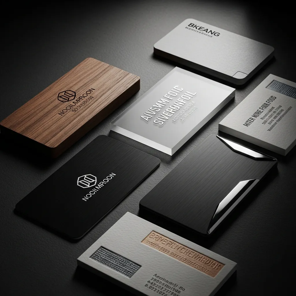 Premium käyntikortit erikoismateriaaleilla